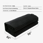 KFFKFF Sound Dampening Blanket 96 x 80 Studio Grommeted Blanket Acoustic Black