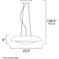 thumbnail image 4 of 35075CYSLWT Maxim Lighting Iris-Pendant 1 Light-23.5 Inches wide by 6 inches high-Silver Leaf/White Finish, 4 of 5