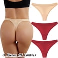 thumbnail image 2 of Ropa interior hipster Gibobby para mujer Calzoncillos Patchwork Color 3 piezas XXL, 2 of 5