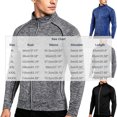 thumbnail image 2 of Lenpel Men's Zip up Sweatshirt Jackets Stand Collar Long Sleeve Coats with Pocket Stretch Slim Fit Casual Outerwear Tops(Dark Gray,X-Large), 2 of 4