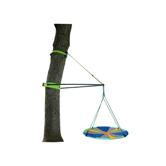 Treezone Build-a-Branch + Trousse Suspendue Sky Swing d'Aventure de 50 Pouces - Transformez Tout Arbre Sain en l'Endroit de Balancement Parfait - pour Arbres de 12+ Pouces de Diamètre - 3+ Ans / Supporte jusqu'à 500 Lb