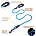 thumbnail image 3 of LAICAIW Strong Nylon Dog Leash Rope with Comfortable Padded Handle Training Lead for Medium and Large Breeds Dogs-Heavy Duty 5ft Long (Black+Blue), 3 of 4