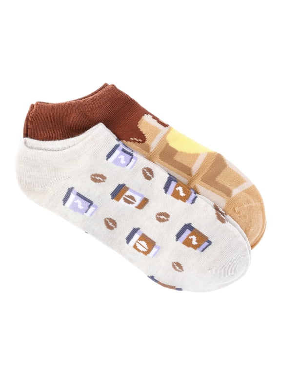 Mother's Day Women's No-Show Socks Box Set, 2-Pack, Size 4-10