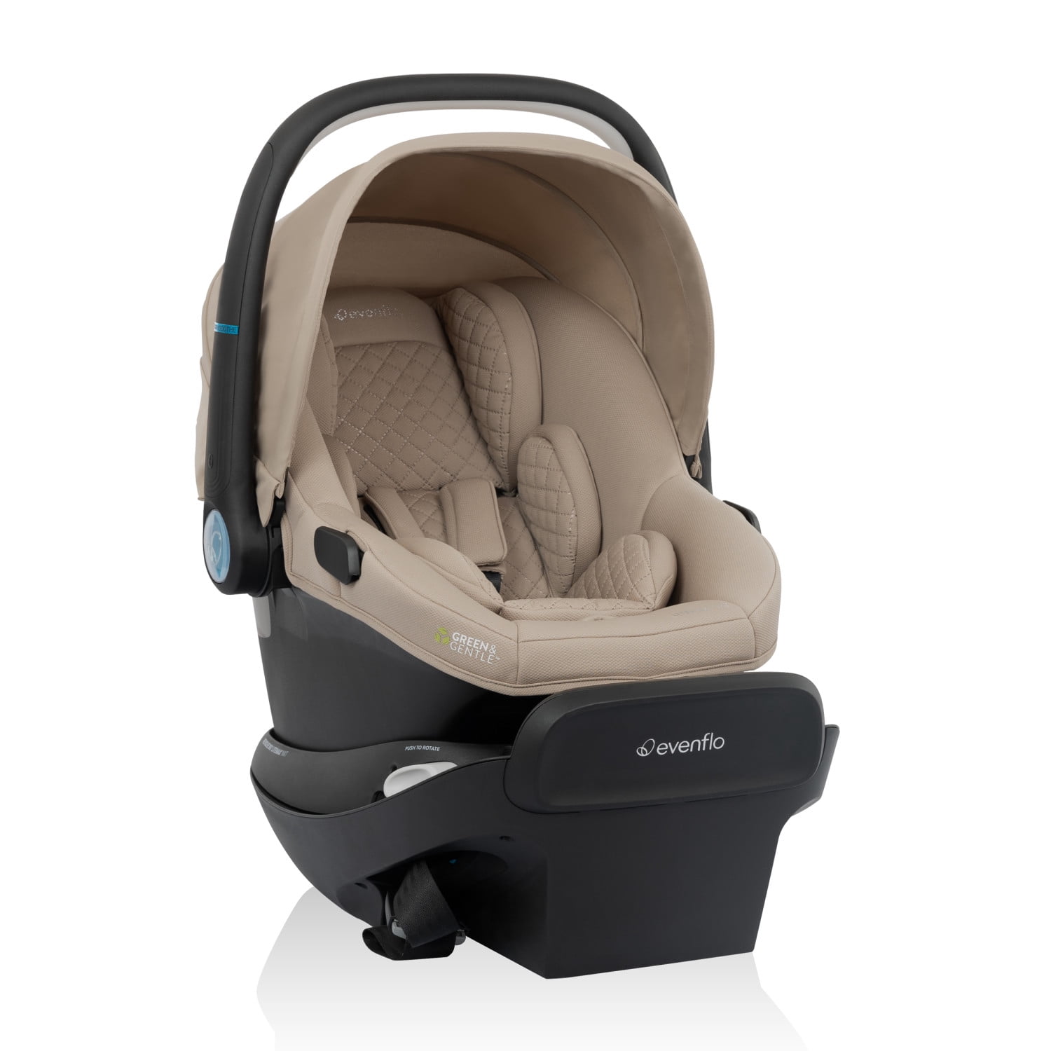 Evenflo Revolve180 LiteMax NXT Rotational Infant Car Seat with SensorySoothe (Topaz)