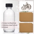 thumbnail image 2 of Botellas de vidrio AOZITA de 60 ml con tapas y embudos, paquete de 12, 2 of 9