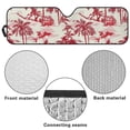 thumbnail image 7 of FUIALDOLG Windshield Sun Shade Compatible with Car SUV Off-road Vehicle 52.95"x16.14" Folding Front Window Sun Shade for Car Accessories (Red Hawaiian Palm Tree), 7 of 7
