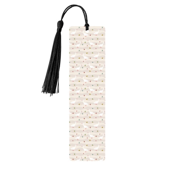 Kdxio Funny Goose1 Print Metal Tassel Bookmarks,Perfect Gift for Art Lovers and Bookworms Metal Bookmarks for Women