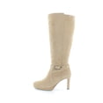 thumbnail image 4 of Naturalizer Women's Taelynn Knee High Boots Taupe Suede Wide Calf 6.5M, 4 of 8
