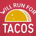 thumbnail image 3 of CafePress - Will Run For Tacos Dark T Shirt - Men's Classic Graphic Cotton T-Shirt, 3 of 4