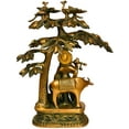 thumbnail image 2 of Exotic India Krishna Brass Statue, 2 of 2