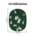 thumbnail image 3 of Pofeuu Christmas tree green plaid Print Silicone Pot Mat Mitten With Hanging Loop Heat Resistant Oven Mitts Non-Slip Bbq Baking Smoking Potholders, 3 of 7