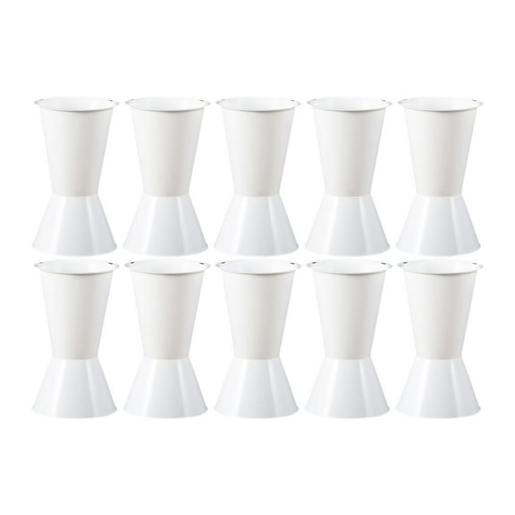 CoudarTitie 10Pcs Flower Buckets Flower Vase Buckets for Home Indoor Outdoor Living Room White