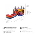 thumbnail image 6 of JumpOrange Superhero 31' Commercial Bounce House Water Slide Combo with Pool (Blower Included), 6 of 7