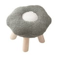 thumbnail image 1 of Taburete de sofá Taburete pequeño para pies Taburete para cambiar zapatos Taburete cómodo para reposapiés No Verde Gris, 1 of 9