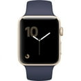thumbnail image 2 of Restored Apple Watch Series 2 (GPS, 42mm) - Apple Gold Aluminum Case - Midnight Blue Sport Band (Refurbished), 2 of 2