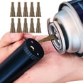 thumbnail image 6 of Yucurem 10Pcs Butane Nozzle Adapter Universal Converter for Cigarette Lighter Camping Kitchen Utensils (Khaki), 6 of 10
