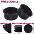 thumbnail image 3 of shiyou-4 Inch Mini Cake Pan Set of 3, Non-Stick Round Baking Cake Pans Tins for Small Tier Smash Cakes, Non-Toxic & Solid, Stainless Steel Core & Leak-Proof, Black, 3 of 4