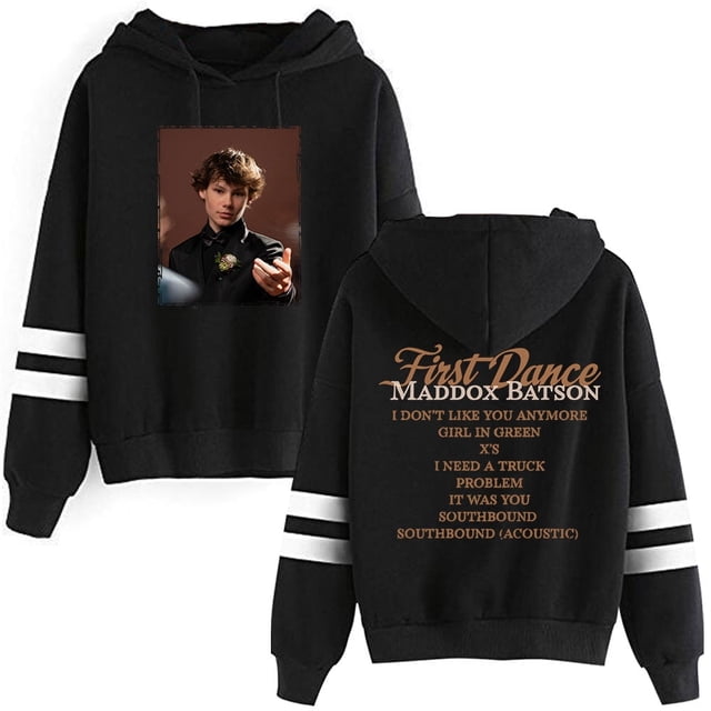 Maddox Batson First Dance Tracklist Pullovers Pocketless Parallel Bars Sleeve Streetwear Sweatshirts