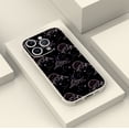 thumbnail image 4 of Agregue un toque de color a su teléfono: Funda plateada mate de doble capa con estampado de dibujos animados divertidos para iPhone 15 Pro Max 14 13 12 Pro 11, 4 of 4