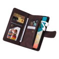 thumbnail image 5 of Dteck Crossbody Wallet Case for Samsung Galaxy A53 5G,Magnetic Leather Card Holder Zipper Wallet Kickstand Heavy Duty Lanyard Strap/Shoulder Strap Cover,Brown, 5 of 8