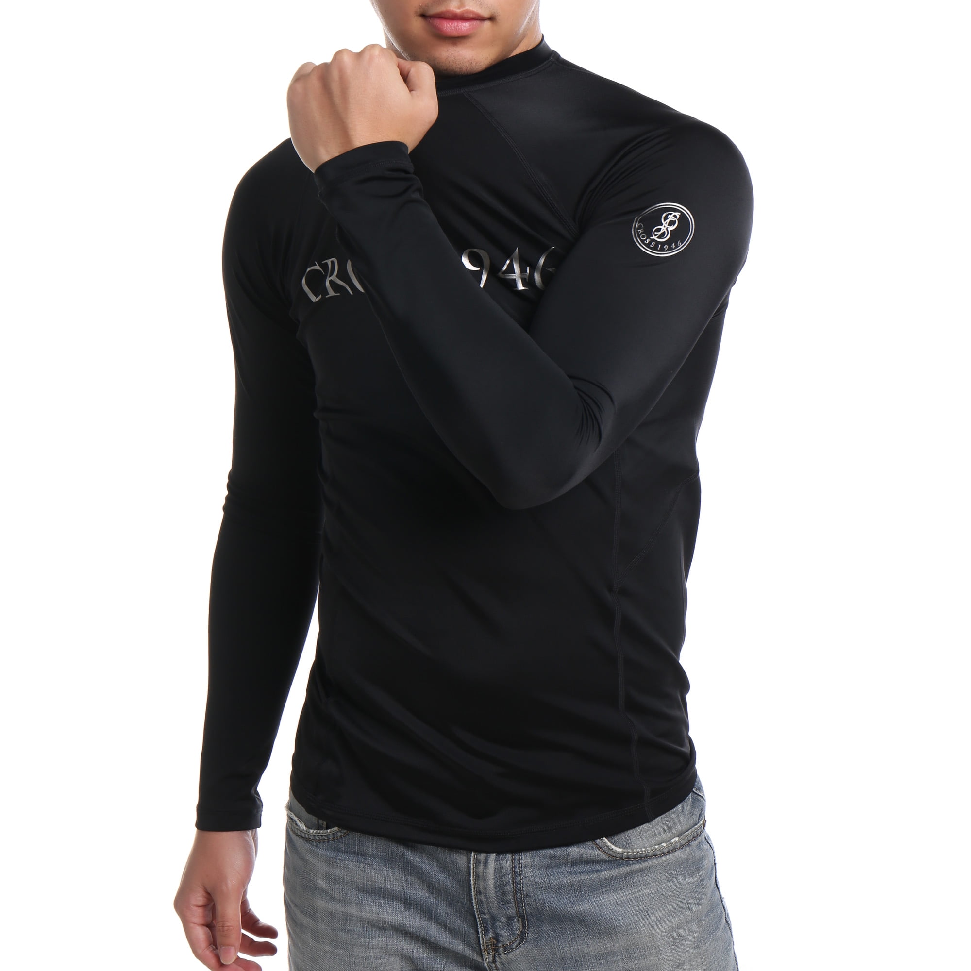 Men's Rash Guard Long Sleeve Rashguard UV Sun Protection Swimwear Swim