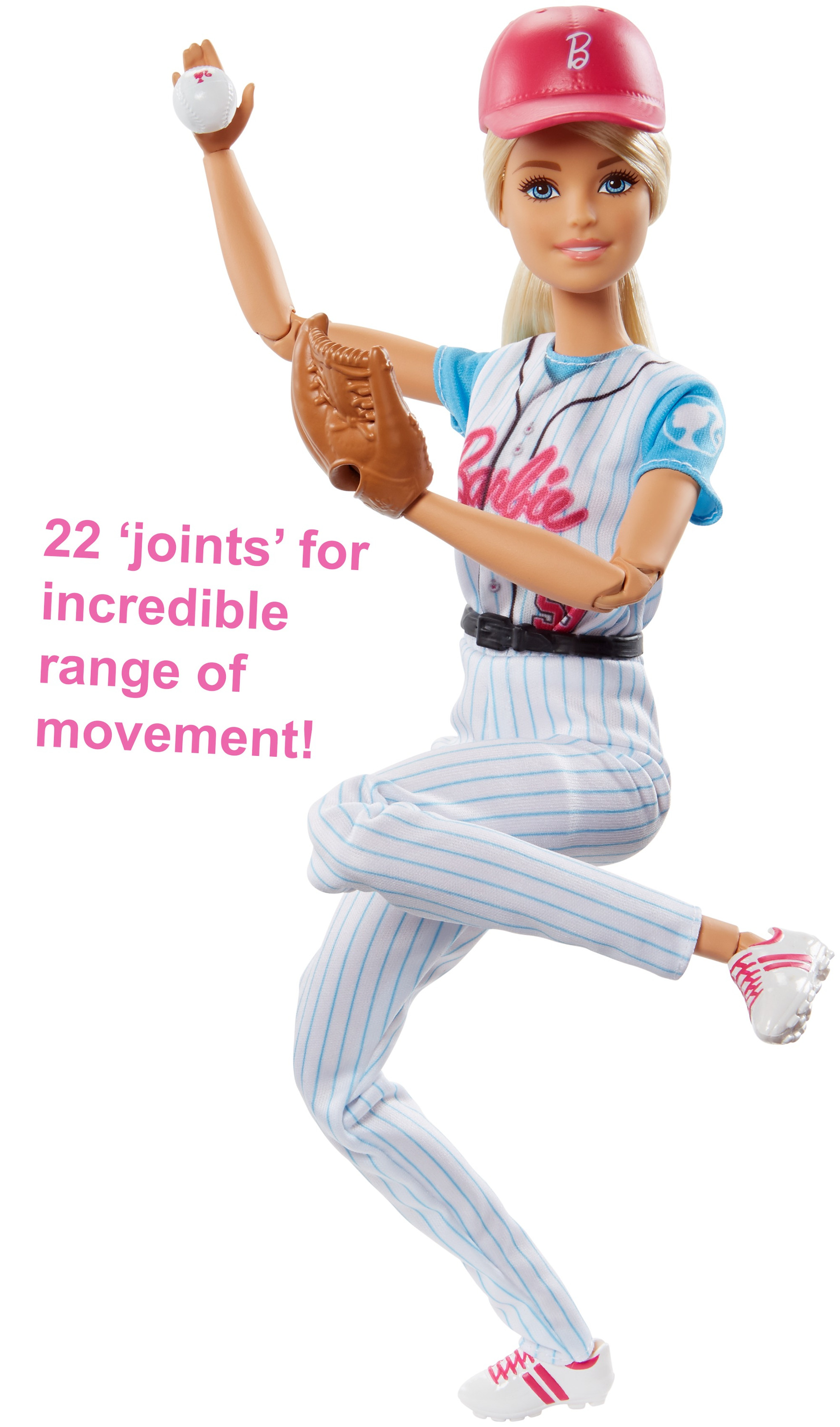 Barbie Made To Move Baseball Player Doll with Baseball & Mitt Doll Playset - image 3 of 7
