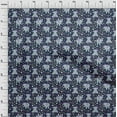 thumbnail image 4 of oneOone Cotton Poplin Navy Blue Fabric Circus Sewing Material Print Fabric By The Yard 42 Inch Wide, 4 of 5