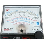 Analog Multimeter with LED Indicator & Buzzer for Continuity Test - Includes Test Leads (YX-360TRE-L-B)