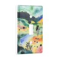 thumbnail image 2 of Yayeee Toggle Light Switch Wall Plate 1-Gang 4.5"x2.7" Home Decorative Outlet Cover, Art Field, 2 of 7