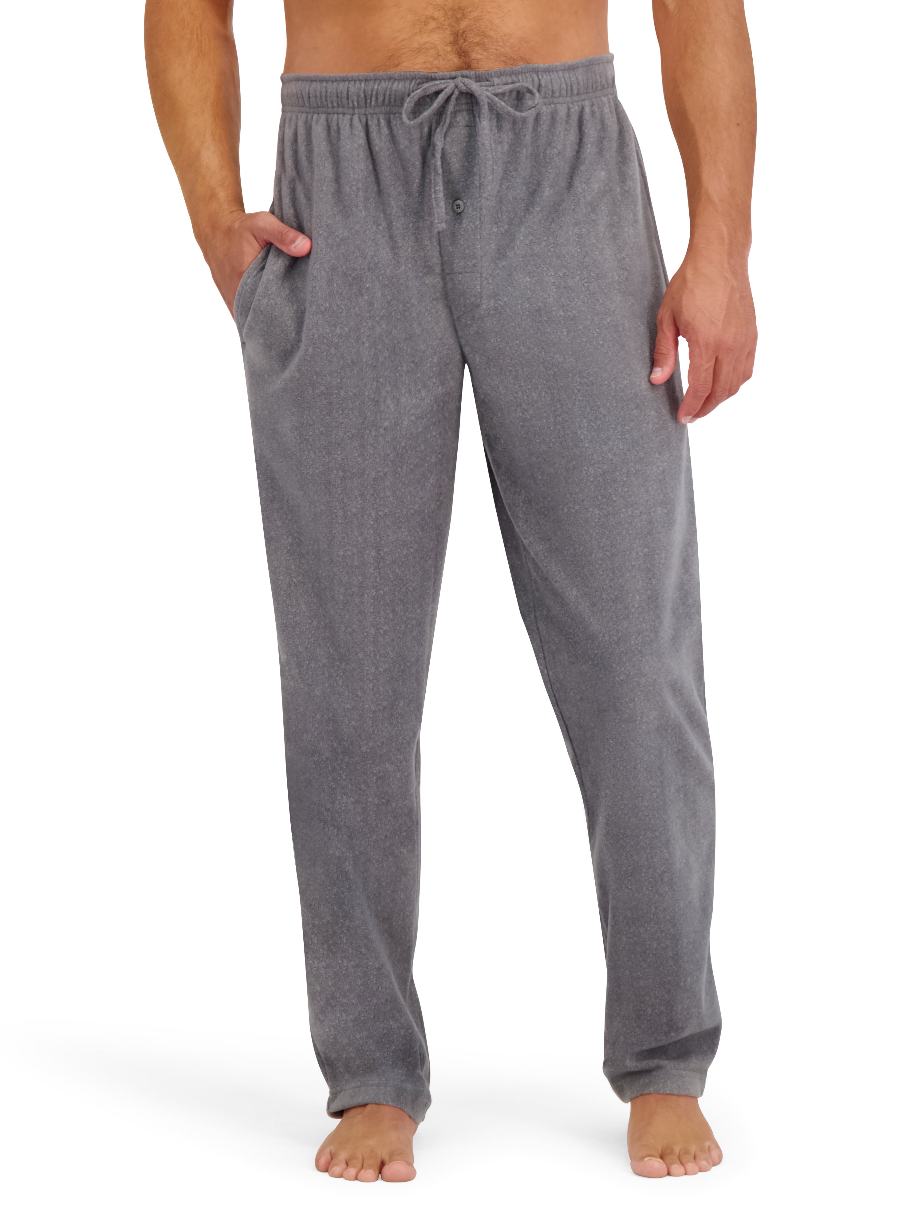 Hanes Men's Cozy Microfleece Pajama Sleep Pants, 2-Pack, Sizes S-2XL