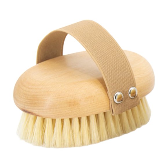 Primegos Soft Boar Bristle Pet Palm Brush with Band Pet Hair Brush Massaging Shedding Bath Supplies for Short Haired Cats And Dogs