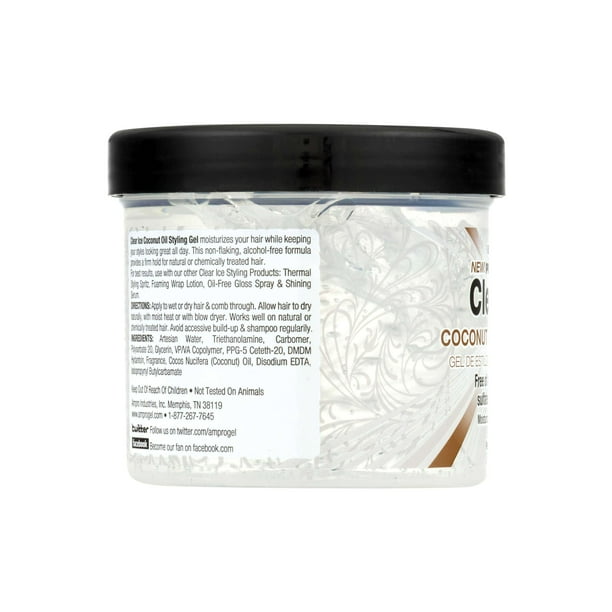 Ampro Pro Styl Clear Ice Coconut Oil Styling Gel 12 oz Walmart.ca