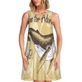 thumbnail image 1 of Fotbe We Live for Adventure Vestido de Verano sin Mangas para Mujer – Vestido Midi Línea A, Estilo Camiseta Floral, Vestido Playero Casual y Fluido, 1 of 7
