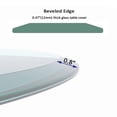 thumbnail image 3 of 24" Inch Round Tempered Glass Table Top Clear Glass 1/2" Inch Thick Beveled Polished Edge, 3 of 3