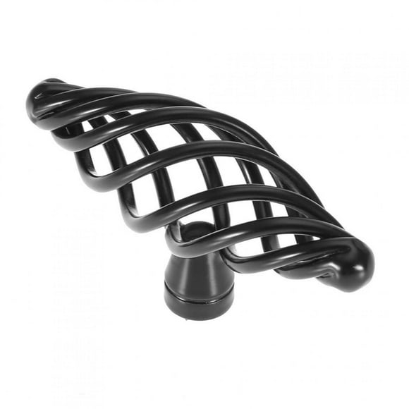 Cabinet Handle Matt Black Cabinet Handle Iron Matt Black Birdcage Solid Cabinet Handle Simple Style Furniture Door Accessory#3-0