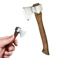 thumbnail image 1 of Mini Axeaxe Fixed Hunting Stainless Home Car Decor，Stainless Axe Wood Handle Fixed Hand Tool, 1 of 7