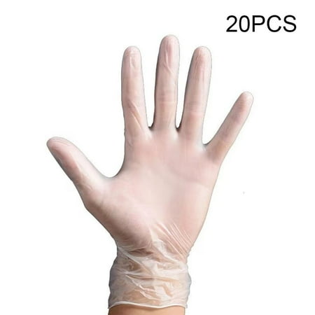 

BAMILL 20PCS Thickened Latex Gloves Tattoo High Elastic Protective Gloves Powder Free