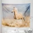 thumbnail image 1 of Horse Tapestry, Palomino Horse in Sand Desert Blonde Male Hair Power Wild Animal, Fabric Wall Hanging Decor for Bedroom Living Room Dorm, 5 Sizes, Purple Grey Peach, by Ambesonne, 1 of 1