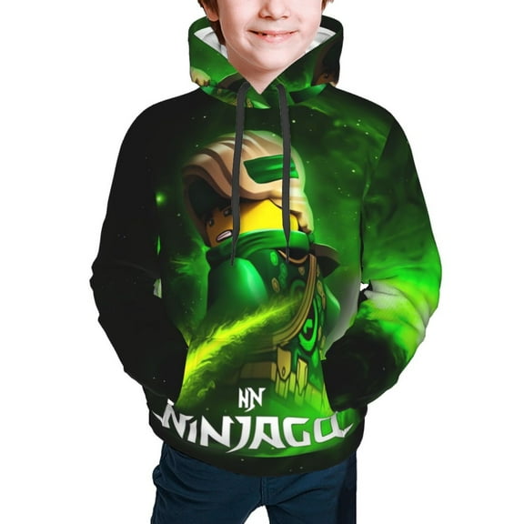 Ninjago Hoodies Pullover For Boys Girls 3d Printed Hooded Sweatshirt Long Sleeves Small