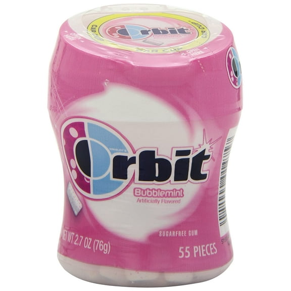 Orbit Gum, Bubblemint, Sugar Free, 55 Pieces (Pack of 4)