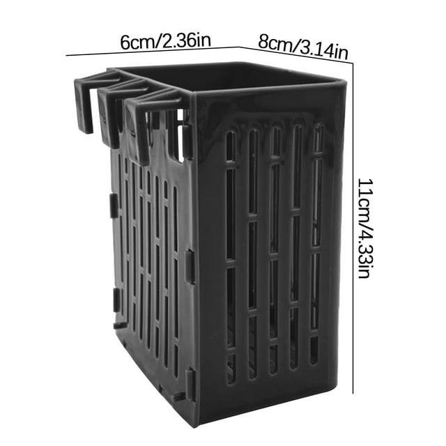 Cesta Hidropónica para Acuario | Recipiente para Plantas Acuáticas de Pared | Soporte para Plantas Acuáticas para Acuarios de Agua Dulce y Salada | Decoración para Acuarios | Filtración Natural | Fác