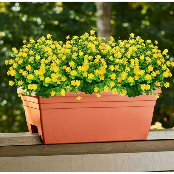 Cqxid Artificial flowers Under $10 Imitation Seven Headed Camellia Plastic Flower Spring Herb Camellia Bunches Seven Pronged