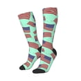 thumbnail image 2 of Haiem Usa Flag Socks, Funny Novelty Crazy Design Cotton Socks Sports Socks Knee High Socks For Men, Women,1Pairs - Gift For Working Friends, 2 of 8