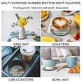 thumbnail image 5 of Blue Brown Vintage Coasters Set of 2, Absorbent Coasters for Drinks, Retro Farmhouse Elegant Pastoral Coaster for Desk Coffee Table Protection, Home Decor House Warming Gifts 4", 5 of 8