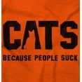 thumbnail image 2 of Cats Because People Suck Funny Cool Men's Graphic T Shirt Tees Brisco Brands M, 2 of 6