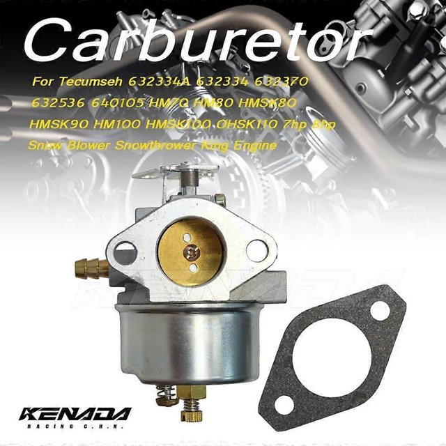 Carburetor For Tecumseh 632334A 632334 632370 632536 640105 HM70 HM80 HMSK80 HMSK90 HM100 HMSK100 7hp Snow Blower Engine Carb