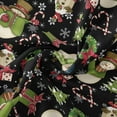 thumbnail image 3 of David Textiles 1-Yard Cotton Merry Snowman Precut Fabric, Black, 3 of 4