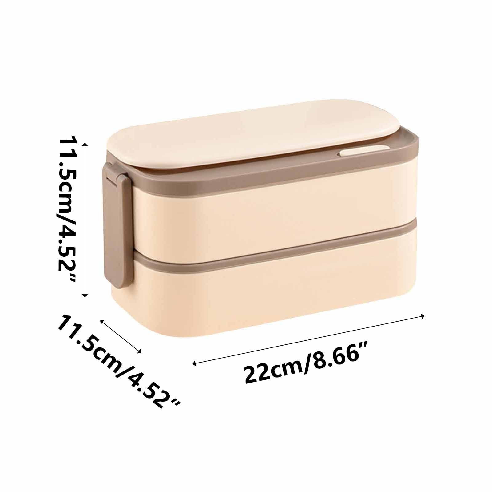 EGYMEN Stainless Steel Japanese Bento Box, Double-Layer Lunch Container, Sealed Freshness and Heat Retention for Office Workers