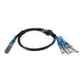 thumbnail image 2 of StarTech.com MSA Uncoded Compatible 1m 40G QSFP+ to 4x SFP+ Direct Attach Breakout Cable Twinax, 40GbE QSFP+ to 4x SFP+ Copper DAC 40 Gbps Low Power Passive Transceiver Module DAC Cable - Lifetime Warranty (QSFP4SFPPC1M) - Breakout cable - QSFP+ latched to SFP+ latched - 3.3 ft - twinaxial - SFF-8431/SFF-8432/SFF-8436 - passive - black, 2 of 2