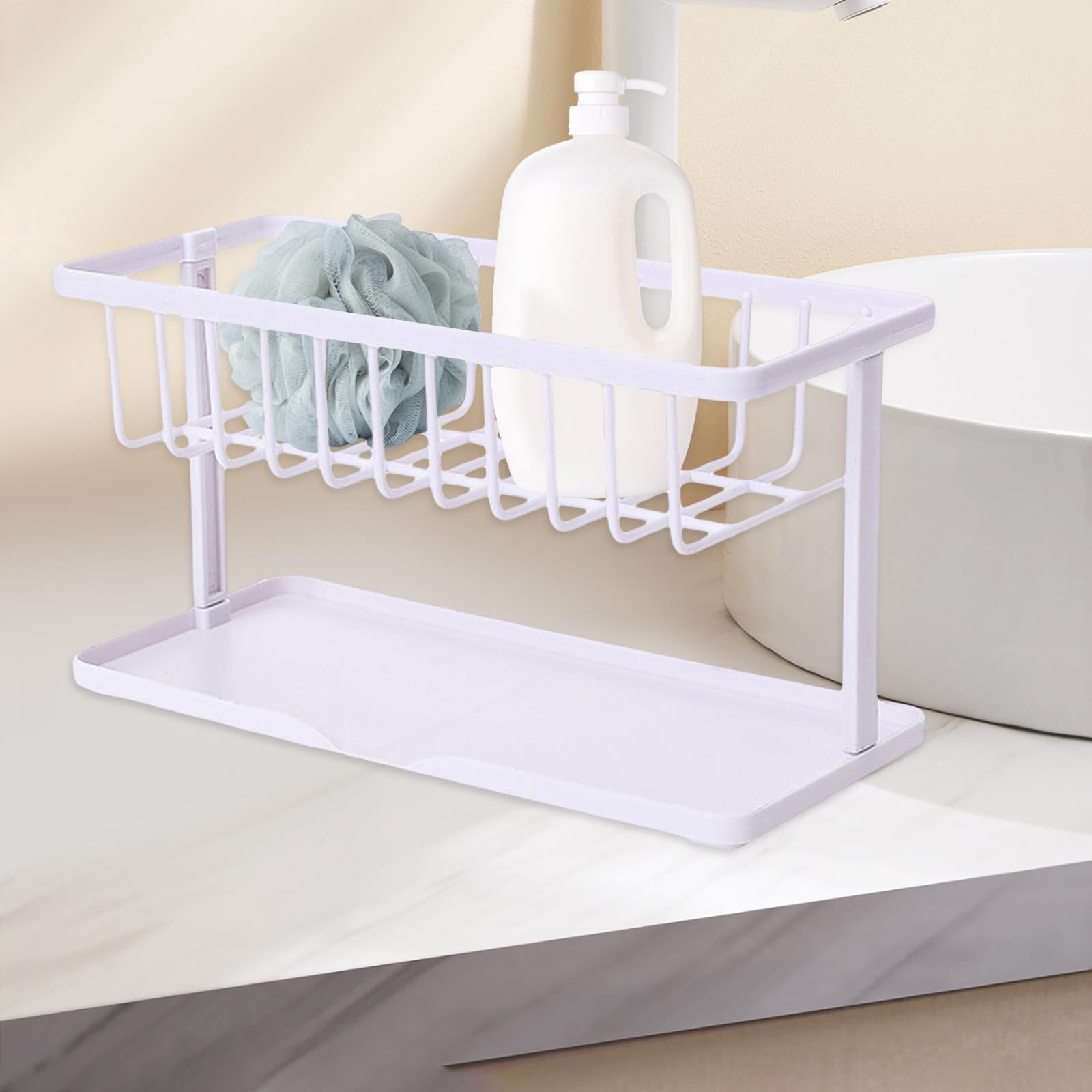 Multipurpose Kitchen Sponge Holder with Drain Tray Kitchen Drain Rack